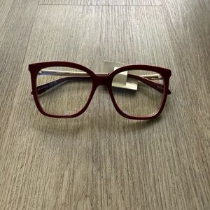 quay australia video on red oversized square blue light RX ready glasses eyewear